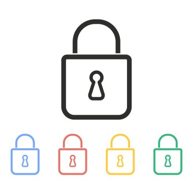 Kilit - vektör simgesi.