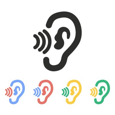 Kulak - vektör simgesi.