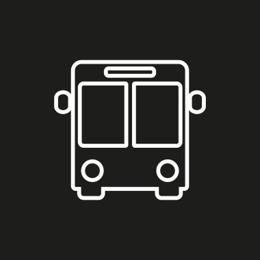 Otobüs - vektör simgesi.