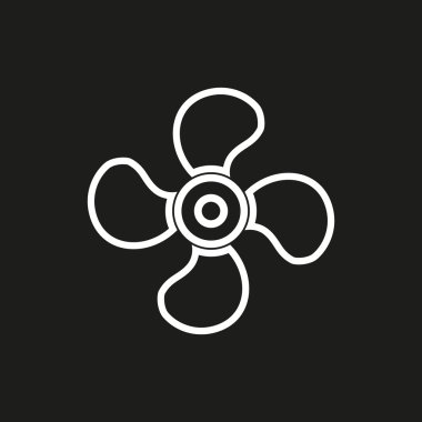 Fan - vektör simgesi.