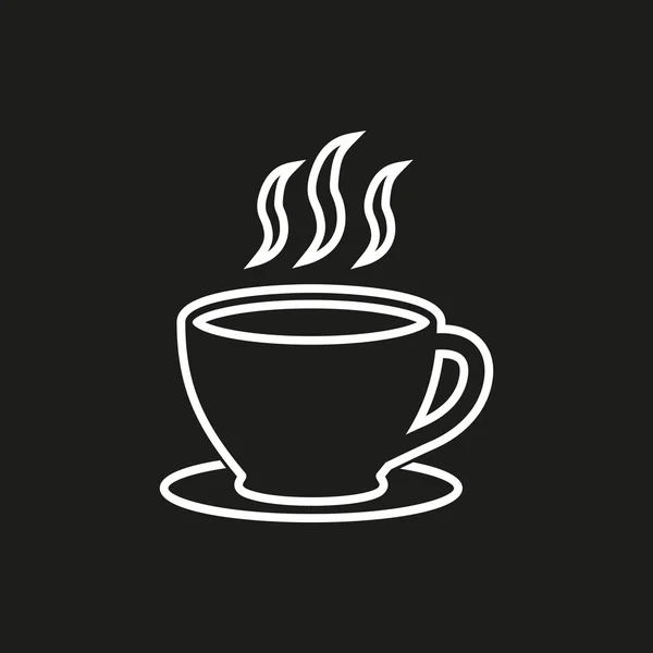 Taza de café - icono de vector . — Archivo Imágenes Vectoriales