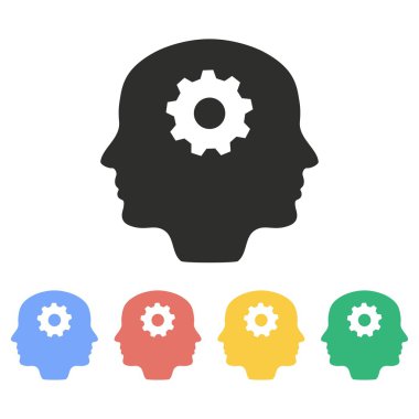 Beyin fırtınası - vektör simgesi.