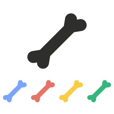 Köpek kemik - vektör simgesi.