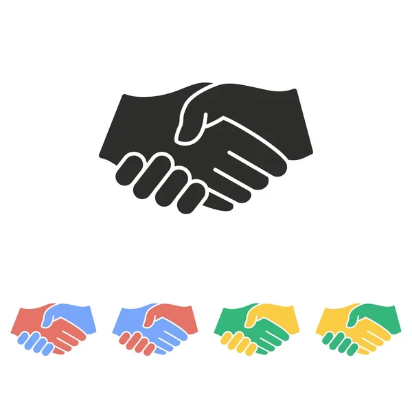 Handshake - icono de vector . — Vector de stock