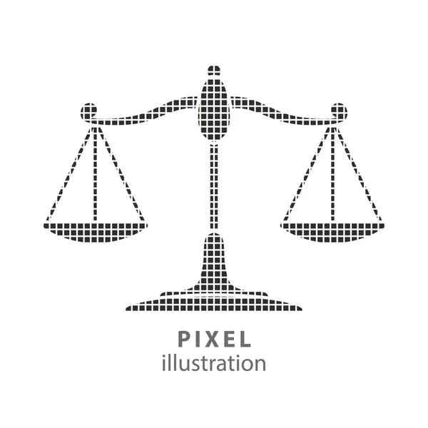 Skala - ilustracja pikseli. — Wektor stockowy