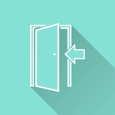 Kapı - vektör simgesi.