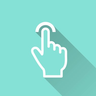 Dokunma - vektör simgesi.