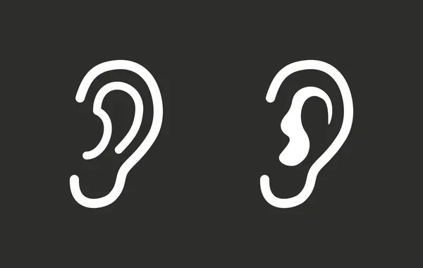 Ear - vector icon. — Stock Vector