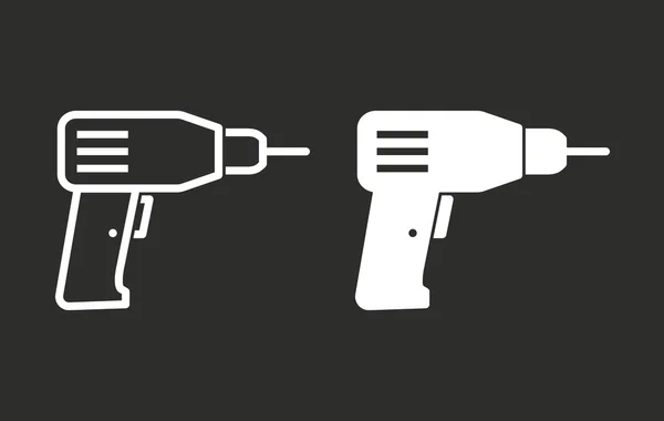 Wiertarka - ikona wektor. — Wektor stockowy