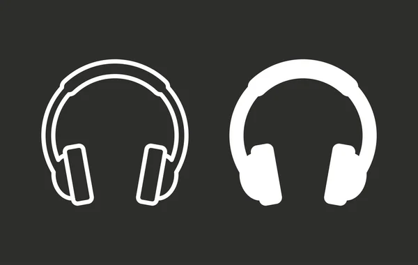 Headphone - vector icon. — Stock Vector