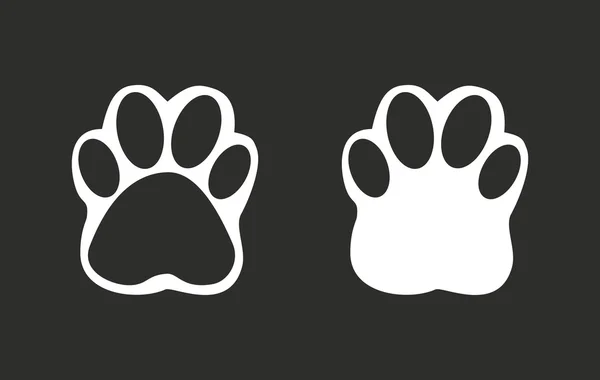 Paw - vector icon. — Stock Vector