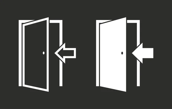 Tür - Vektor-Symbol. — Stockvektor