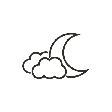 Ay yıldız - vektör simgesi.