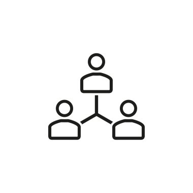 İnsan etkileşimi - vektör simgesi.