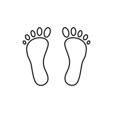 Ayak - vektör simgesi.