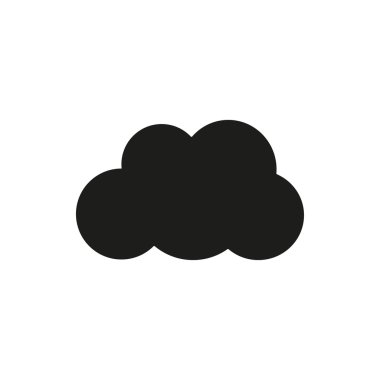 Bulutlar gökyüzü - vektör simgesi.