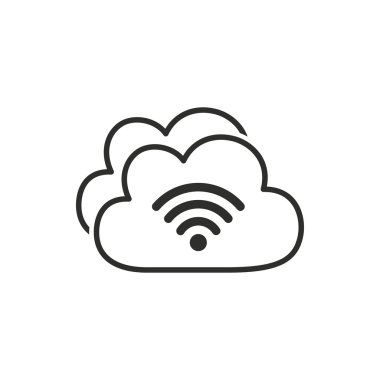 Cloud computing - simge vektör.
