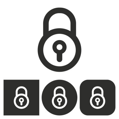 Kilit - vektör simgesi.