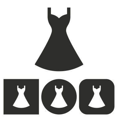 Elbise - vektör simgesi.