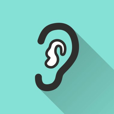 Kulak - vektör simgesi