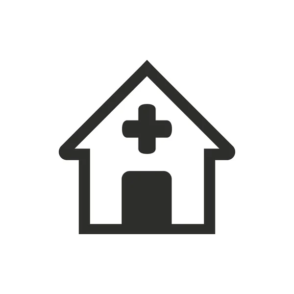 Hospital - vector icono . — Vector de stock