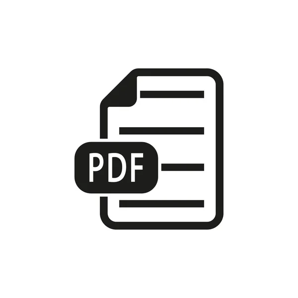 PDF - εικονίδιο του φορέα. — Διανυσματικό Αρχείο