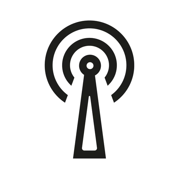 Torre di comunicazione - icona vettoriale . — Vettoriale Stock