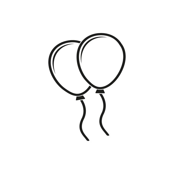 Μπαλόνι - εικονίδιο του φορέα. — Διανυσματικό Αρχείο