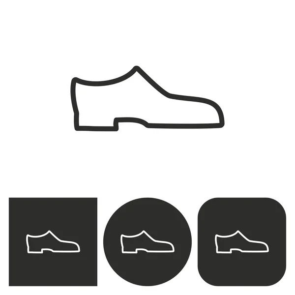 Zapato - icono de vector . — Vector de stock