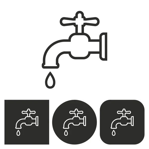 Faucet - vector icon. — Stock Vector