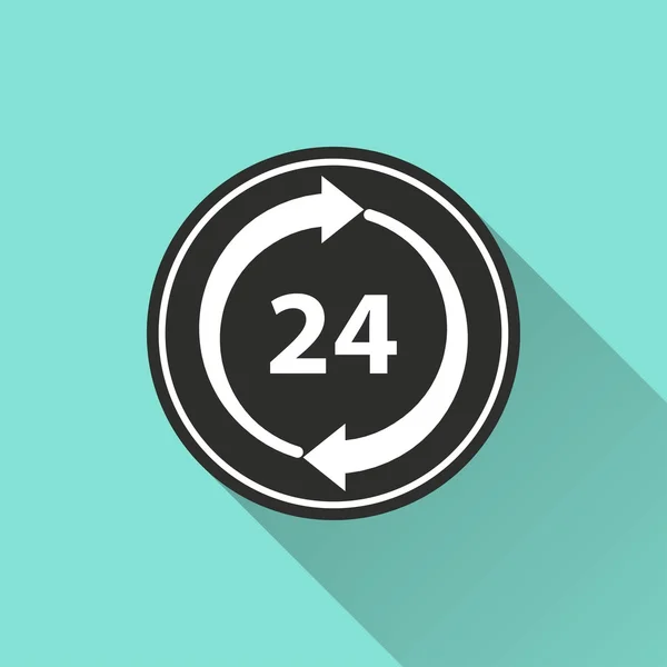24 godzinny serwis - ikona wektor — Wektor stockowy