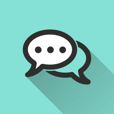 Sohbet vektör simgesi.