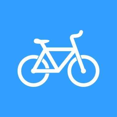 Bisiklet - vektör simgesi.