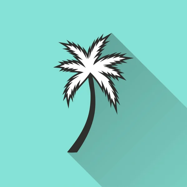 Palm tree vector icon. — Stock Vector
