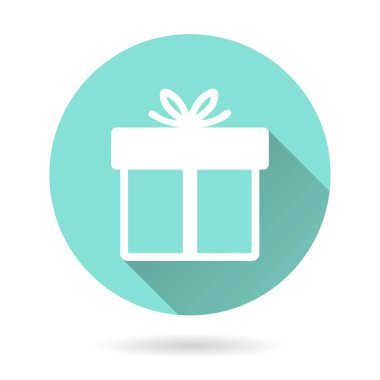 hediye kutusu - vektör simgesi.