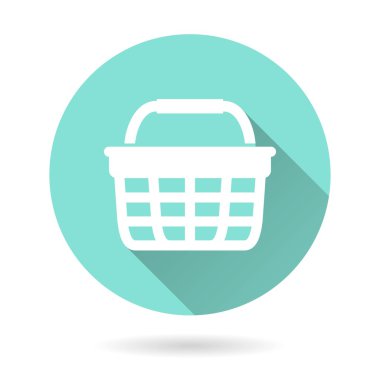 Alışveriş sepeti - vektör simgesi.