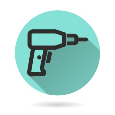 Matkap - vektör simgesi.