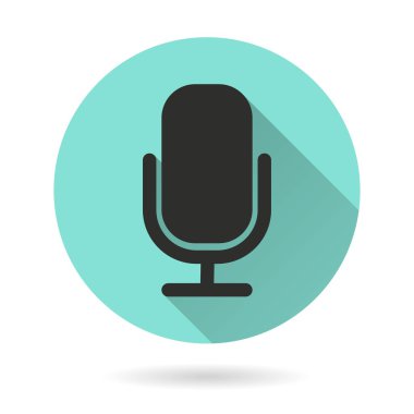 Mikrofon - vektör simgesi.