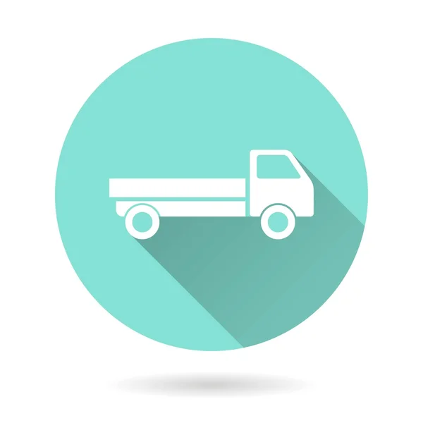 Vrachtwagen - vector pictogram. — Stockvector