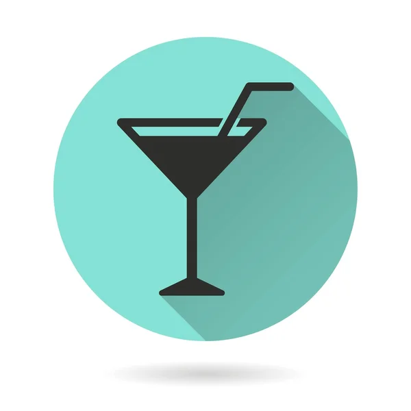 Cocktail - ícone vetorial . — Vetor de Stock