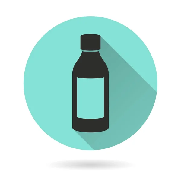 Geneeskunde fles - vector pictogram. — Stockvector