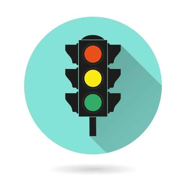 Traffic light - vector icon. — Stock Vector