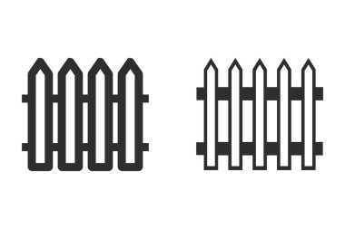 Çit - vektör simgesi.