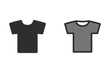T-shirt-vektör simgesi.