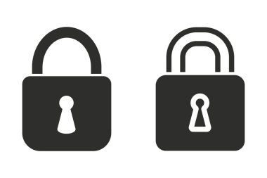 Kilit - vektör simgesi.