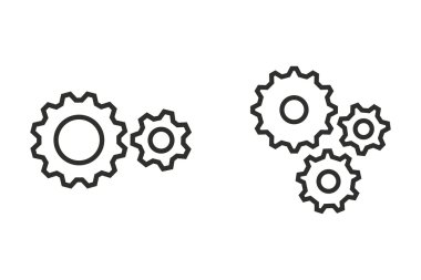 Ayarlar - vektör simgesi.