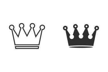 Taç - vektör simgesi.