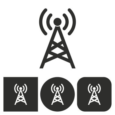 İletişim kulesi - vektör simgesi.
