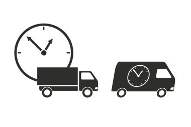 Hızlı teslimat - vektör simgesi.