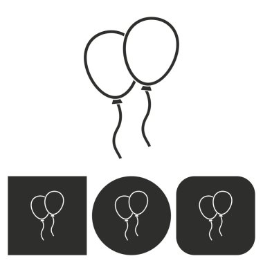 Balon - simge vektör.